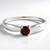 Anello in argento con Granato Mozambico