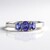 Anello in argento con Tanzanite