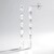 Boucles d'oreilles en argent et Topaze blanche