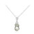 Green Amethyst Silver Necklace