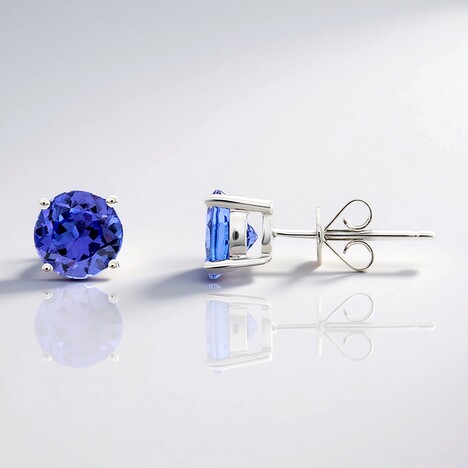 Orecchini in oro con Tanzanite AAA