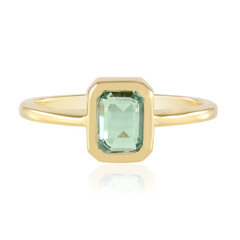 Anello in argento con Smeraldo Color Paraiba