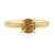 Zilveren ring met een avondrode zirkoon (Adela Silber)
