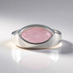 Anello in argento con Morganite del Madagascar (KM by Juwelo)