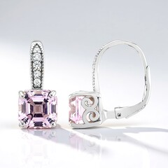 Orecchini in argento con Kunzite
