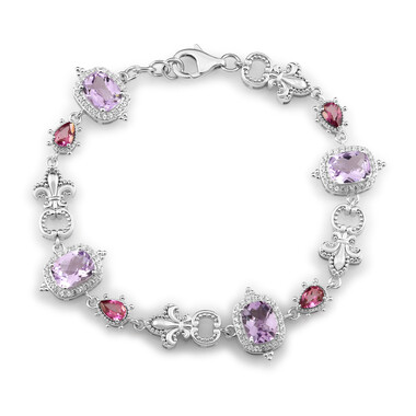 Edelstein-Silberarmband (Dallas Prince Designs)