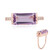 Lavendel-Amethyst-Silberring