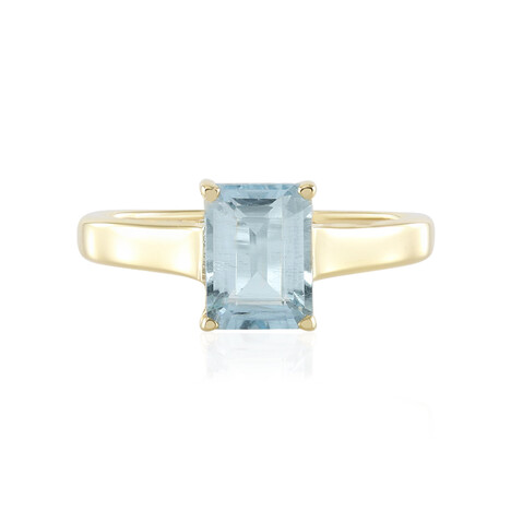 Brasilianischer Aquamarin-Silberring