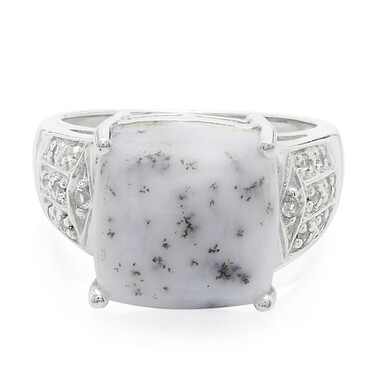 Dendriten-Achat-Silberring