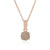 Collar en plata con Diamante chocolate I2