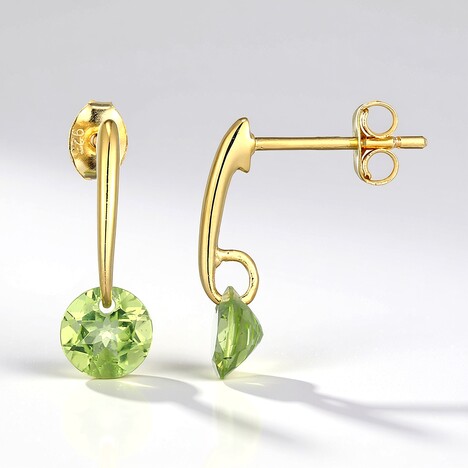 Orecchini in argento con Peridoto