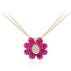 Collier en or et Rubis de Birmanie (Nara Jewelry)