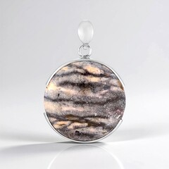 Ciondolo in argento con Diaspro Batik