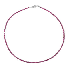 Mosambik-Rubin-Silberhalskette (Riya)