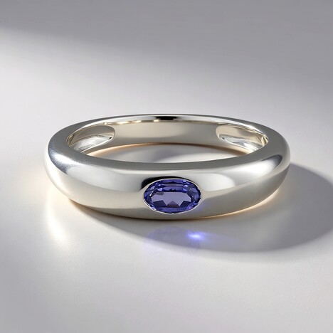 Bague en argent et Tanzanite
