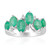 Anillo en plata con Esmeralda Nova Era (de Melo Essence)