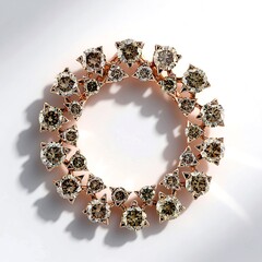 Ciondolo in oro con Diamante Rose de France SI1 di Argyle