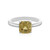 Gelber Zirkon-Silberring