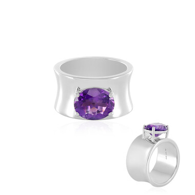 Sibirischer Amethyst-Silberring