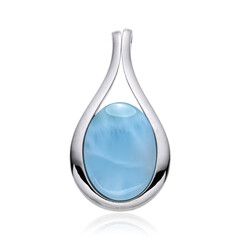 Larimar-Silberanhänger