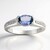 Anello in argento con Tanzanite (non riscaldata)