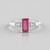 Anello in argento con Rubino del Madagascar