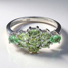 Anello in argento con Tormalina Paraíba Brasiliana