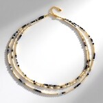 Collana in argento con Quarzo Rutilato Nero (Riya)