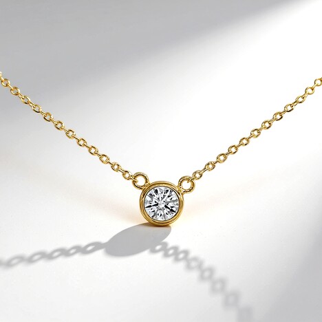 Collana in oro con Diamante SI1 (G) (Annette)