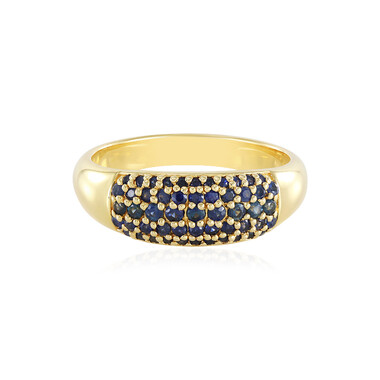 Blauer Saphir-Silberring