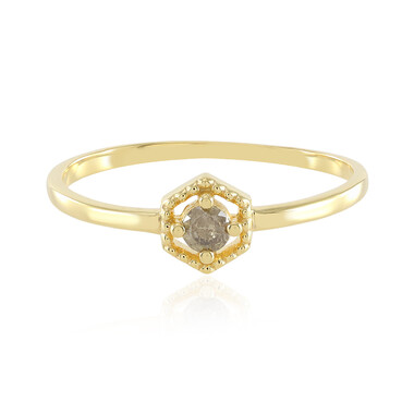 Anello in argento con Diamante Champagne I3