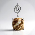 Ciondolo in argento con Magnesite