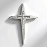 Ciondolo in argento con Diamante I1 (G) (Annette)