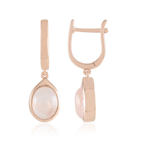 Boucles d'oreilles en argent et Quartz rose