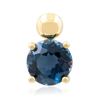 Colgante en oro con Topacio azul de Londres (de Melo)