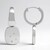 Orecchini in argento con Diamante I1 (G) (Annette)