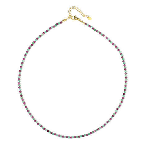 Edelstein-Silberhalskette