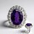 Anello in argento con Ametista del Marocco