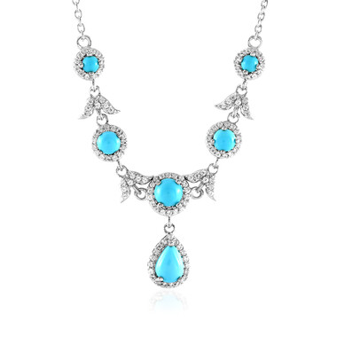 Collana in argento con Turchese Sleeping Beauty
