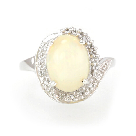 Anello in argento con Opale di Welo