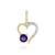 9K Amethyst Gold Pendant