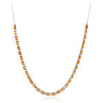 Collana in argento con Citrino Madeira