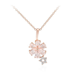 Rose Quartz Silver Necklace