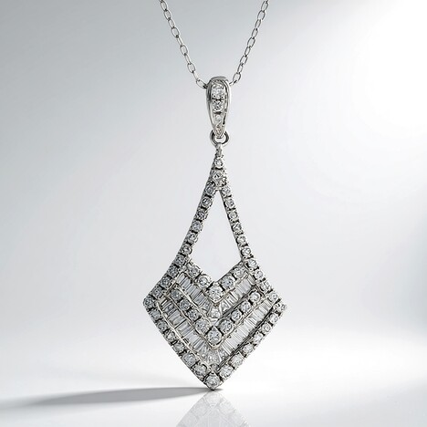 Collana in oro con Diamante SI2 (H) (CIRARI)
