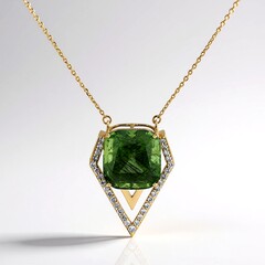 Collana in oro con Peridoto con Ludwigite (de Melo)