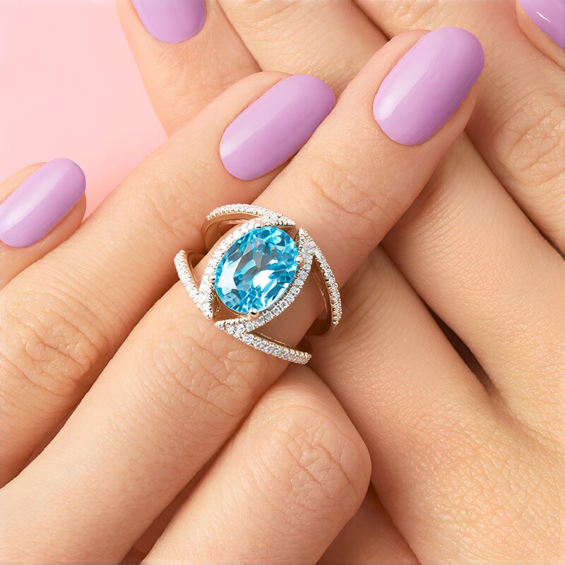 Gouden ring met een Ratanakiri zirkoon (CIRARI)