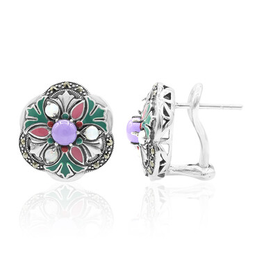 Orecchini in argento con Giadeite Lavanda