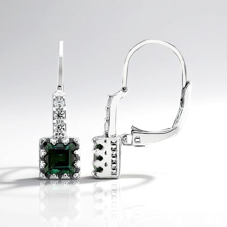 Orecchini in argento con Indicolite (Adela Silber)