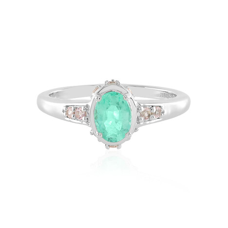 Anello in argento con Smeraldo Russo