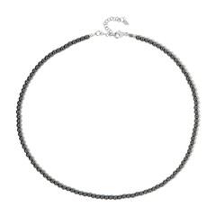 Black Hematite Silver Necklace
